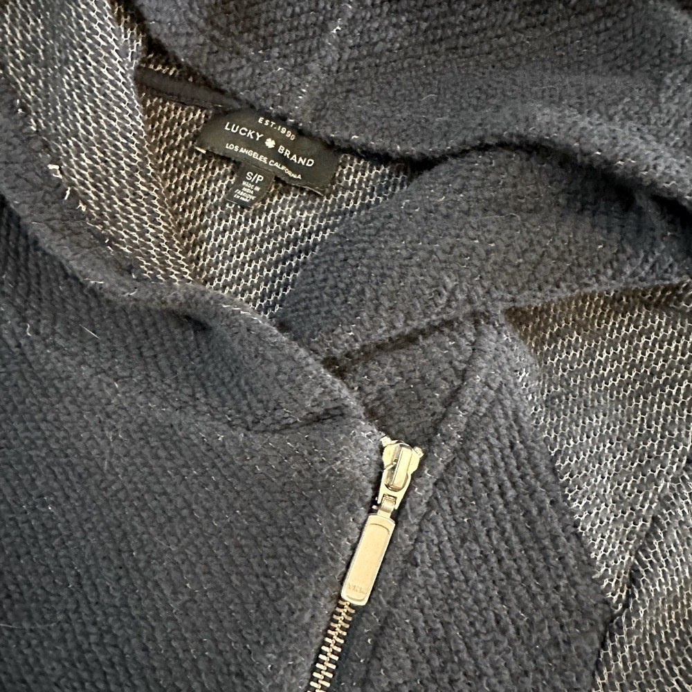 Lucky jacket, dark blue side zip small